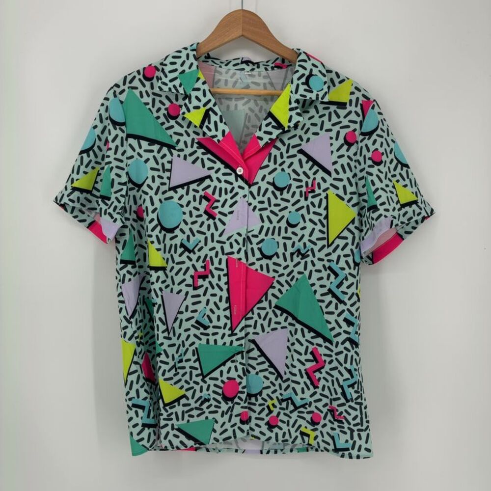 Boutique Neon Button Down Set